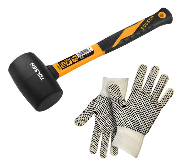 Imagen de Martillo Maceta Tolsen 8oz De Goma Mango De Fibra De Vidrio