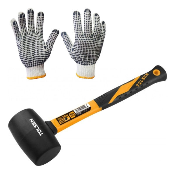 Imagen de Martillo Maceta 16oz Tolsen De Goma Mango De Fibra De Vidrio