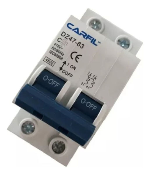 Imagen de Llave Termica Bipolar Aprobadas Por Ute Y Ursea 10,16,20,25a