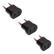 Imagen de Adaptador Conatel Ficha Americana Negro Pack X 3 -sc-