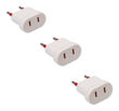 Imagen de Adaptador Conatel Ficha Americana Blanco Pack 3 -sc-