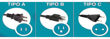 Imagen de Adaptador Conatel Salida Americana Negro Pack X 6 -sc-