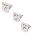 Imagen de Adaptador 3 En Línea Multiformato Blanco Vivion Pack X3 -sc-