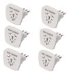 Imagen de Adaptador 3 En Línea Multiformato Blanco Vivion Pack X6 -sc-