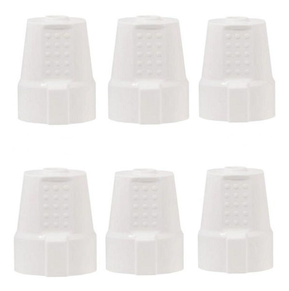 Imagen de Ficha Hembra Schuko Tierra Lateral 16a Blanca Pack X 6 -sc-