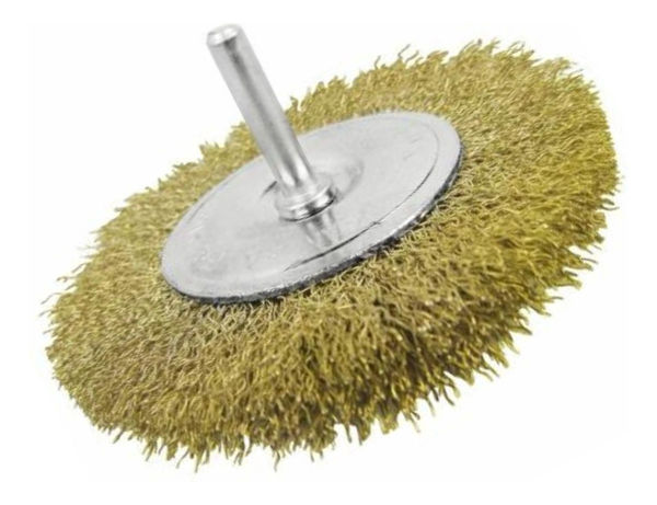Imagen de Cepillo Pulido Copa De Alambre Para Taladro 50mm Con Vástago