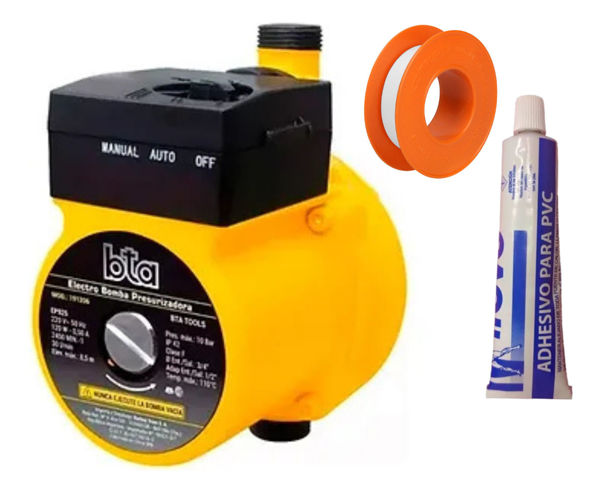 Imagen de Bomba Elevador Presión Presurizadora 8.5m 1200w Bta