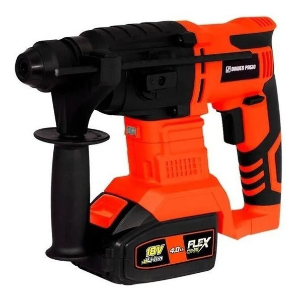 Imagen de Rotomartillo Electroneumático Dowen Pagio One Flex Rm18sp Inalámbrico Naranja Frecuencia De 50hz Con 12w De Potencia 18v
