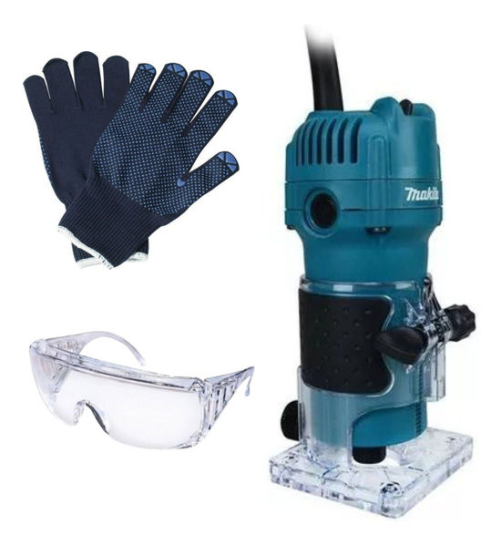 Imagen de Router Fresadora De Mano 6mm Makita 530w Sc-