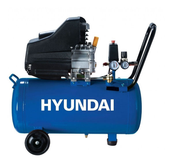 Imagen de Motocompresor Hyundai Hyac24d - 24l - 2hp Color Azul Fase Eléctrica Monofásica Frecuencia 50 Hz