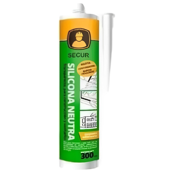Imagen de 24 Unidades Silicona Neutra Transparente 300ml Secur- Sc-