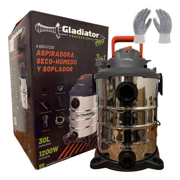 Imagen de Aspiradora Seco-humedo 30l Gladiator Pro