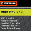 Imagen de Batería Dowen Pagio 18v 4ah Li-ion Para Herramientas