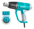 Imagen de Pistola De Calor Total 2000w Industrial - Panel Digital, Temperatura Ajustable Entre 50ºc Y 600ºc - Incluye 3 Boquillas Y 1 Raspador - Tb20056