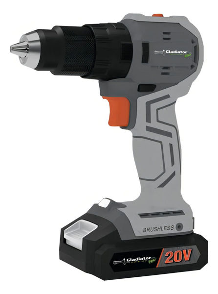 Imagen de Taladro Atornillador Percutor Brushless Gladiator Tpg813/20kc1 13mm